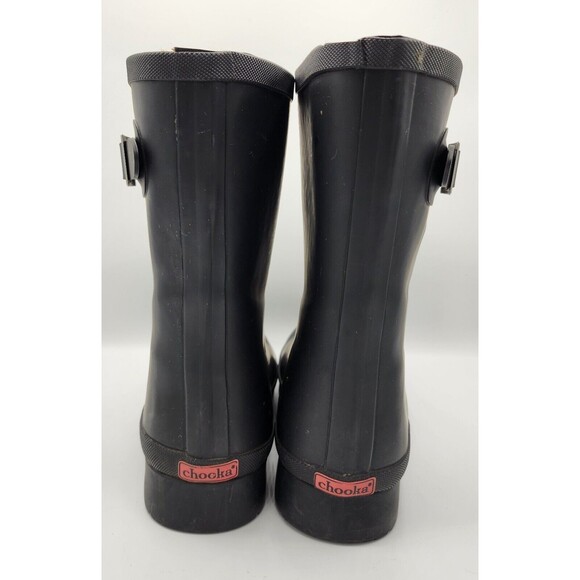 CHOOKA Delridge WOMEN'S SZ 9 Black Rain Boot - Waterproof - Mid-Height PREOWNED - Picture 9 of 13